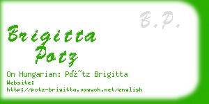 brigitta potz business card